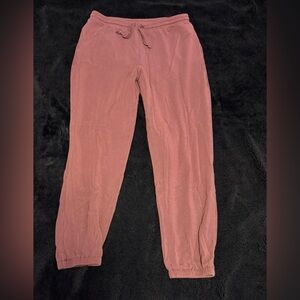 Madewell Mauve/Burgundy Jogger Pants